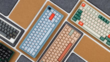 Load image into Gallery viewer, Corkies and Felties in a lockup pattern with various keyboards on top of them
