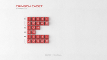 Load image into Gallery viewer, render of GMK CYL Crimson Cadet novelties kit