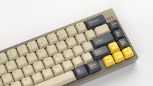 Load image into Gallery viewer, Render of DCS Mudbeam keycaps on a grey TGR 910 keyboard, close-up