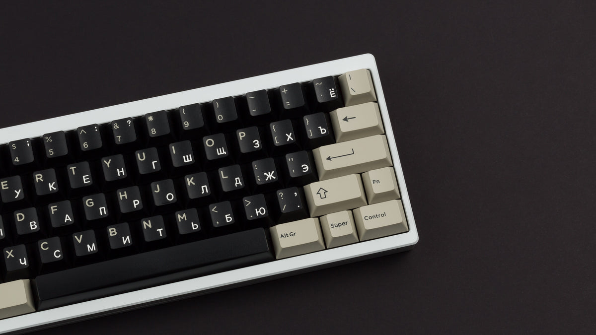 DMK Rubber on white keyboard zoomed right side angled 