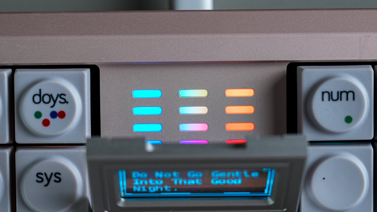  Matrix NOSTATION close up of rgb under the tilted screen 