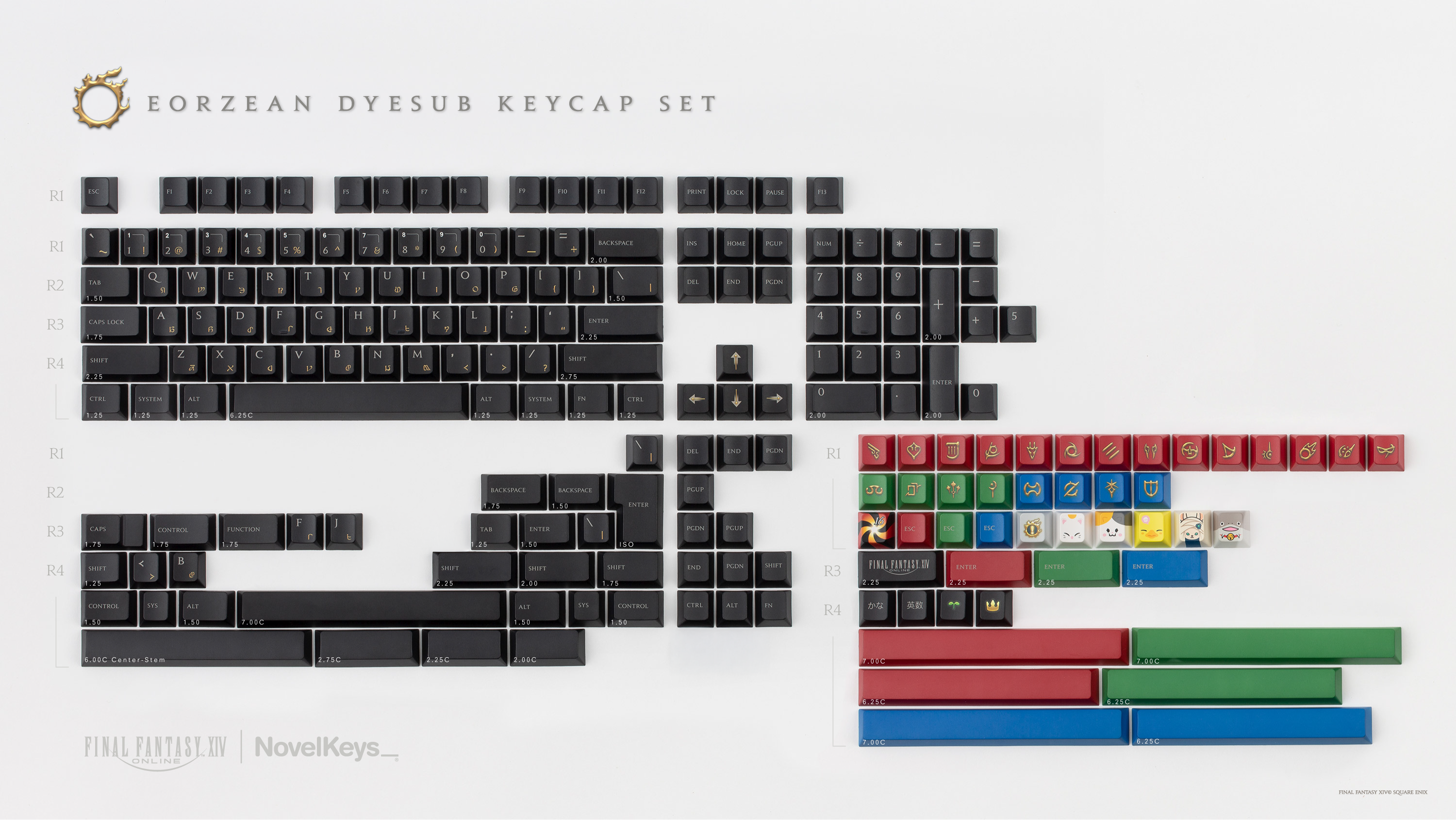 FFXIV Eorzean Keycaps – NovelKeys LLC FFXIV Eorzean Keycaps – NovelKeys LLC