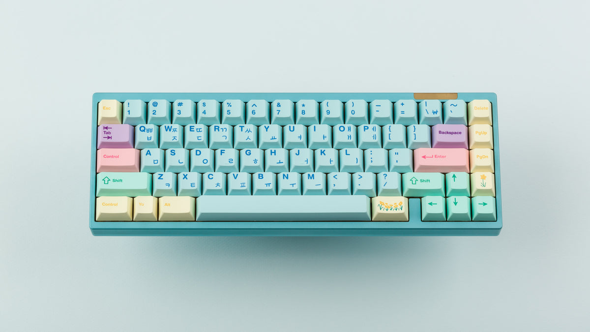  Cherry Flowershop on a blue keyboard 