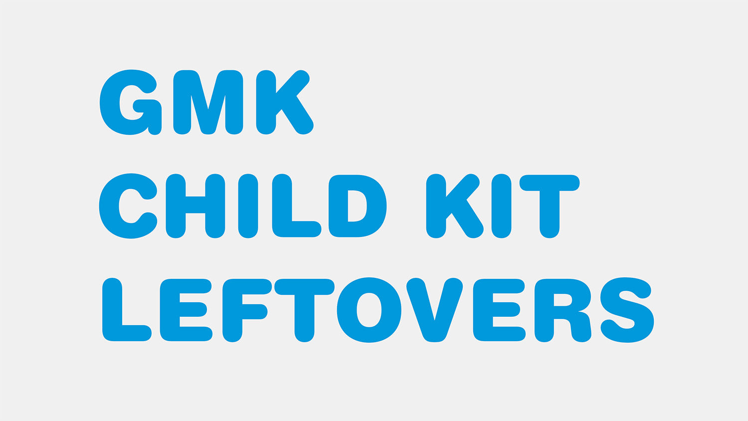 GMK Leftovers Child Kits