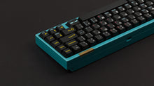 Load image into Gallery viewer, GMK CYL 1520 on a blue Keyboard close up on back right side