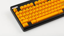 Load image into Gallery viewer, GMK CYL ADA keycaps close-up of left side, alphas and function row on black keyboard