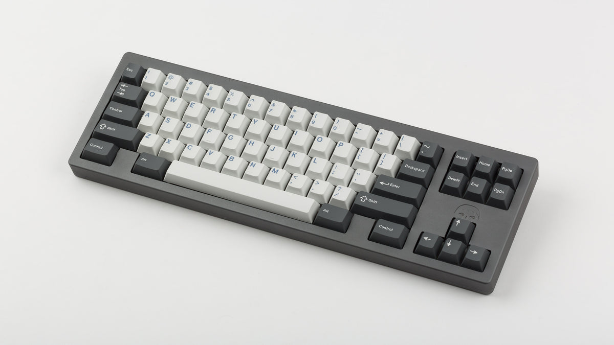  GMK CYL Arctic on grey keyboard 