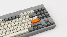 Load image into Gallery viewer, GMK CYL Beta on a Regolith CLASSIC-TKL close up on right side angled