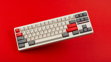 Load image into Gallery viewer, GMK CYL Beta JS on a clear CLASSIC-TKL with red background
