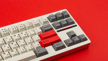 Load image into Gallery viewer, GMK CYL Beta JS on a clear CLASSIC-TKL close up on the right 