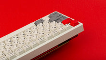 Load image into Gallery viewer, GMK CYL Beta JS on a clear CLASSIC-TKL back view left side close up