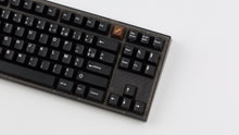 Load image into Gallery viewer, GMK CYL Blanc Sur Noir on NK87 Smoke keyboard zoomed in on right
