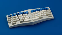 Load image into Gallery viewer, GMK CYL Blue Alert R2 on a TYPE K angled