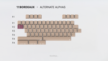 Load image into Gallery viewer, render of GMK CYL Bordeaux alternate alphas
