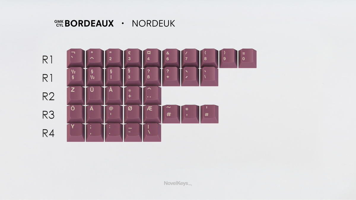  render of GMK CYL Bordeaux nordeuk kit 