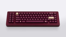Load image into Gallery viewer, GMK CYL Bordeaux on maroon Keyboard