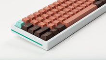 Load image into Gallery viewer, GMK CYL Copper on a white keyboard close up on left side angled