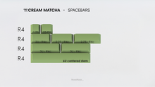 Load image into Gallery viewer, render of GMK CYL Cream matcha spacebars kit