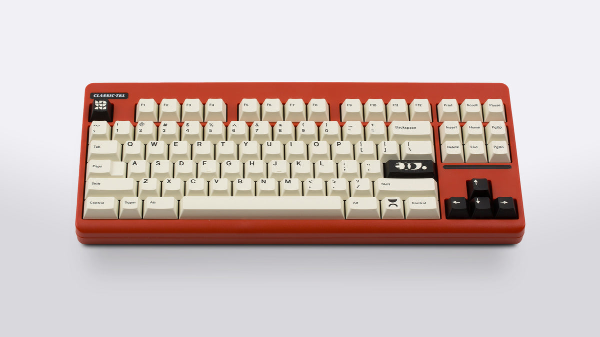  GMK CYL Creme on an ironstone Classic TKL keyboard 