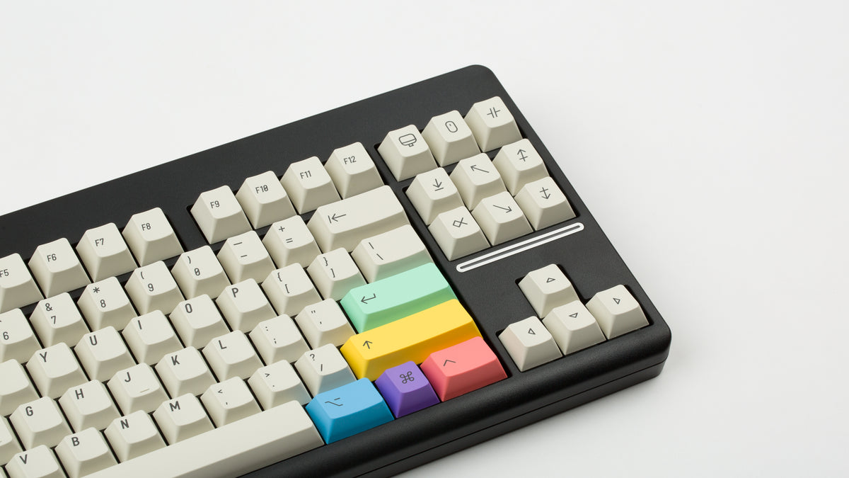  GMK CYL Extended 2048 on a CLASSIC-TKL closeup up on right angled 