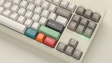 Load image into Gallery viewer, render of GMK Foundation on a beige CLASSIC-TKL close up on right side with CYL caps