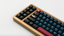 Load image into Gallery viewer, GMK CYL Gladiator on gold keyboard zoomed in on left