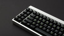 Load image into Gallery viewer, GMK CYL Grissean R2 on a silver keyboard close up on left side angled