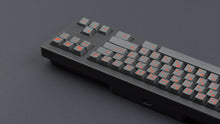 Load image into Gallery viewer, GMK CYL Kaiju Part Deux on dark grey keyboard back view right side