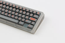Load image into Gallery viewer, GMK CYL Kaiju Part Deux mecha base on translucent keyboard zoomed in on right