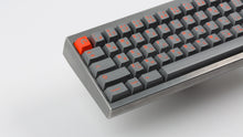 Load image into Gallery viewer, GMK CYL Kaiju Part Deux on silver keyboard zoomed in on left