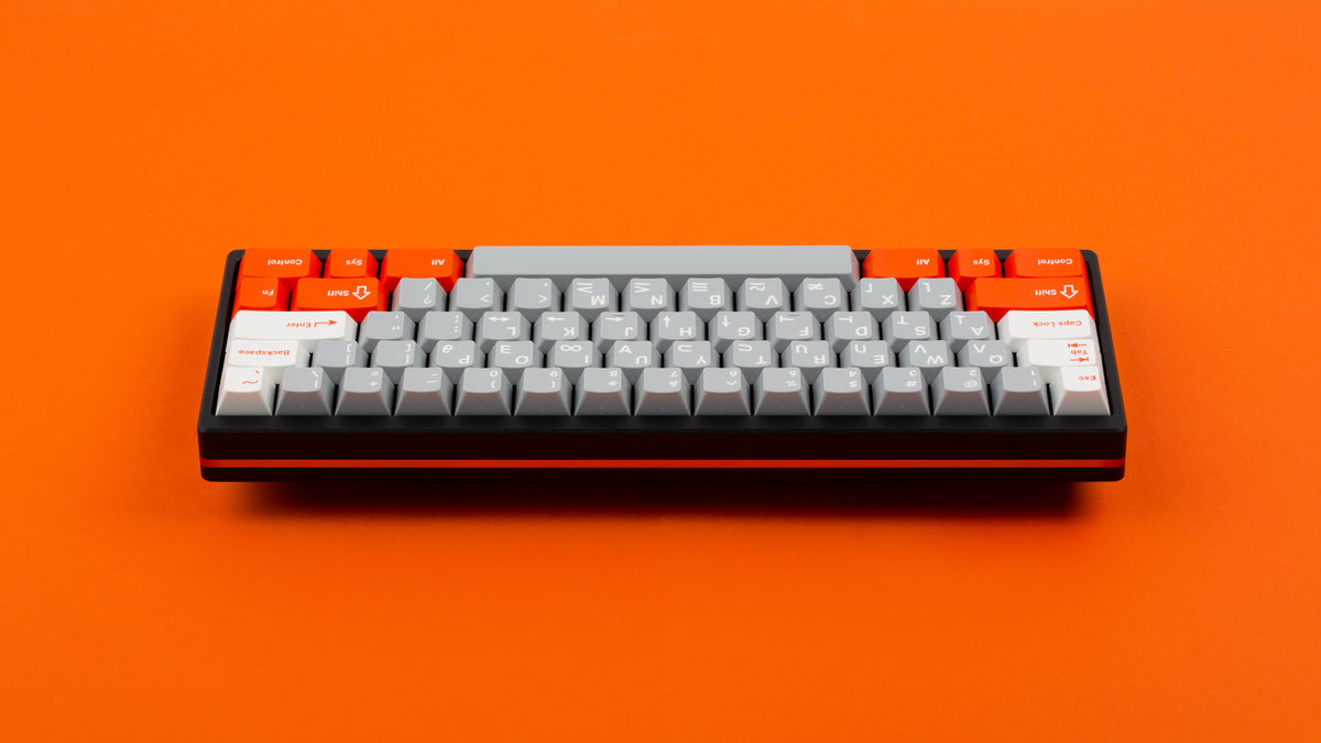  GMK CYL Mars Cadet on a black keyboard back view 