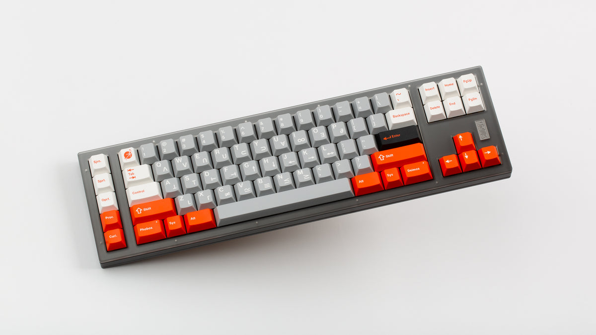  GMK CYL Mars Cadet on a grey keyboard angled 