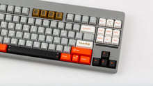 Load image into Gallery viewer, GMK CYL Mars Cadet on a regolith CLASSIC-TKL close up on right side