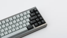 Load image into Gallery viewer, GMK CYL Mercury on silver keyboard zoomed in on right