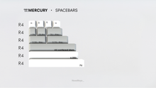 Load image into Gallery viewer, render of GMK CYL Merucry spacebars kit