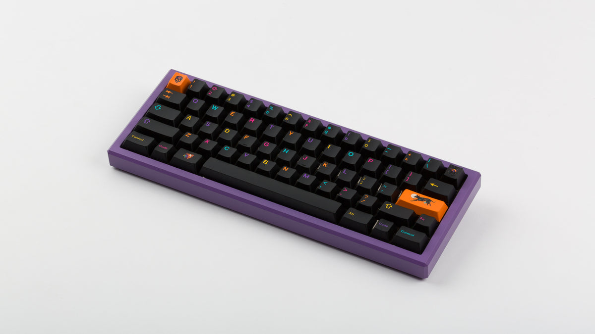  GMK CYL Mictlan on a purple keyboard 