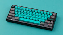 Load image into Gallery viewer, GMK CYL Hatsune Miku on a black Keycult Zero angled