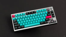 Load image into Gallery viewer, GMK CYL Hatsune Miku on a silver 7V angled
