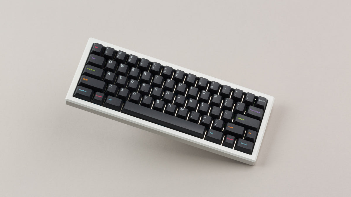  Monokai Material V2 on a white keyboard angled 