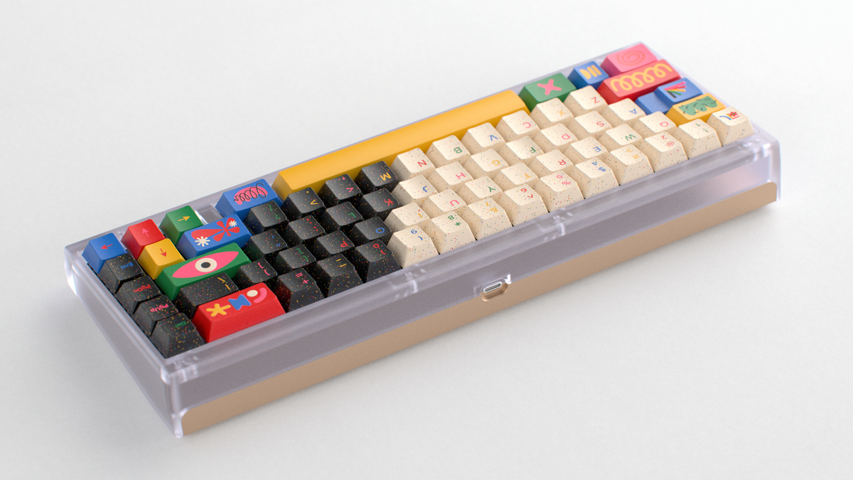  render of GMK CYL Motif on a Polycarb Keycult No. 2-65 back view 