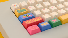 Load image into Gallery viewer, render of GMK CYL Motif on a white piggy close up on left side