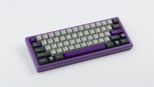 Load image into Gallery viewer, GMK CYK NTD on purple keyboard angled