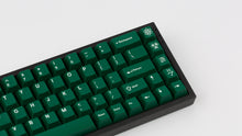 Load image into Gallery viewer, GMK CYL Nuclear Data on black NK65 keyboard zoomed in on right