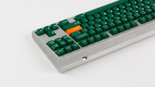 Load image into Gallery viewer, GMK CYL Nuclear Data on silver keyboard back view right side
