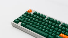 Load image into Gallery viewer, GMK CYL Nuclear Data on silver keyboard zoomed in on left