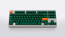Load image into Gallery viewer, GMK CYL Nuclear Data on silver keyboard