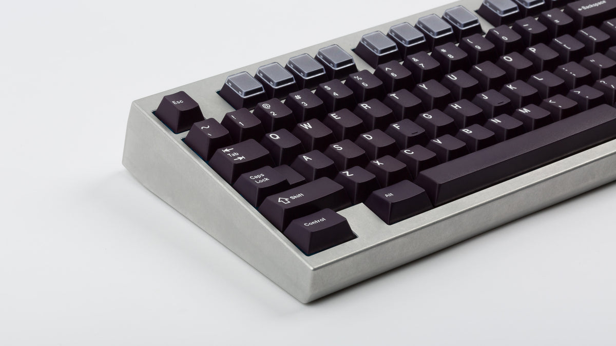  GMK CYL Regal on silver keyboard zoomed in on left 