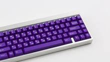 Load image into Gallery viewer, GMK CYL Royal Cadet on silver keyboard zoomed in on right