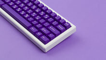 Load image into Gallery viewer, GMK CYL Royal Cadet on white keyboard zoomed in on right