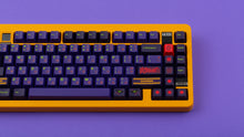 Load image into Gallery viewer, GMK CYL Shinseiki on a orange Matrix MRTAXI keyboard close up on right side